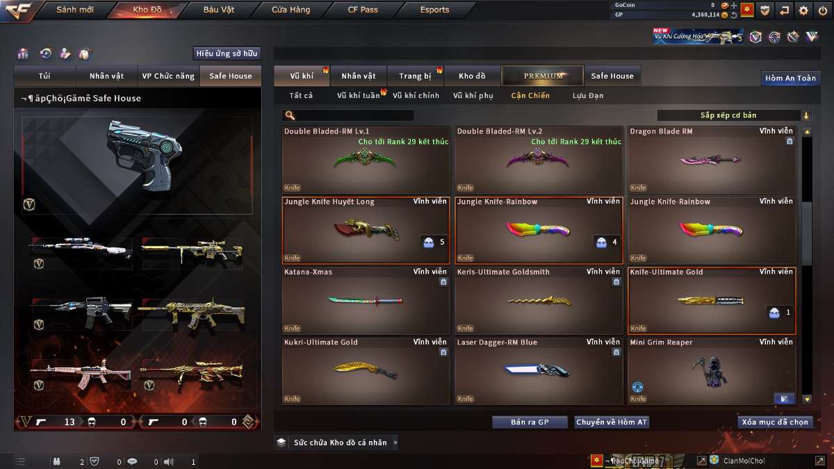 shop acc cf uy tin gia re